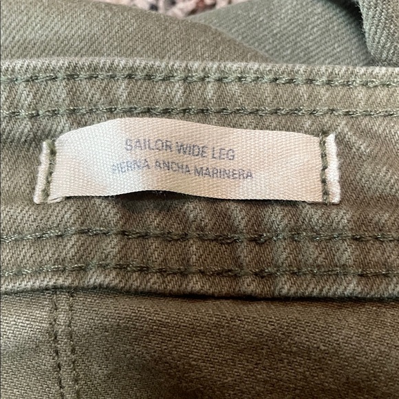 Universal Thread Woman’s Sailor High Rise Wide Leg Plus Size 17 Green Jeans NWT - Picture 7 of 11